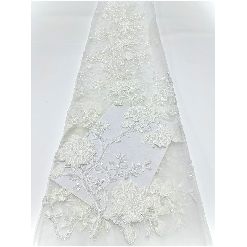 tela de bordado tridimensional multicolor tela de bordado tridimensional bordado esquinilla bordado vestido cheongsam telas de ropa de escenario