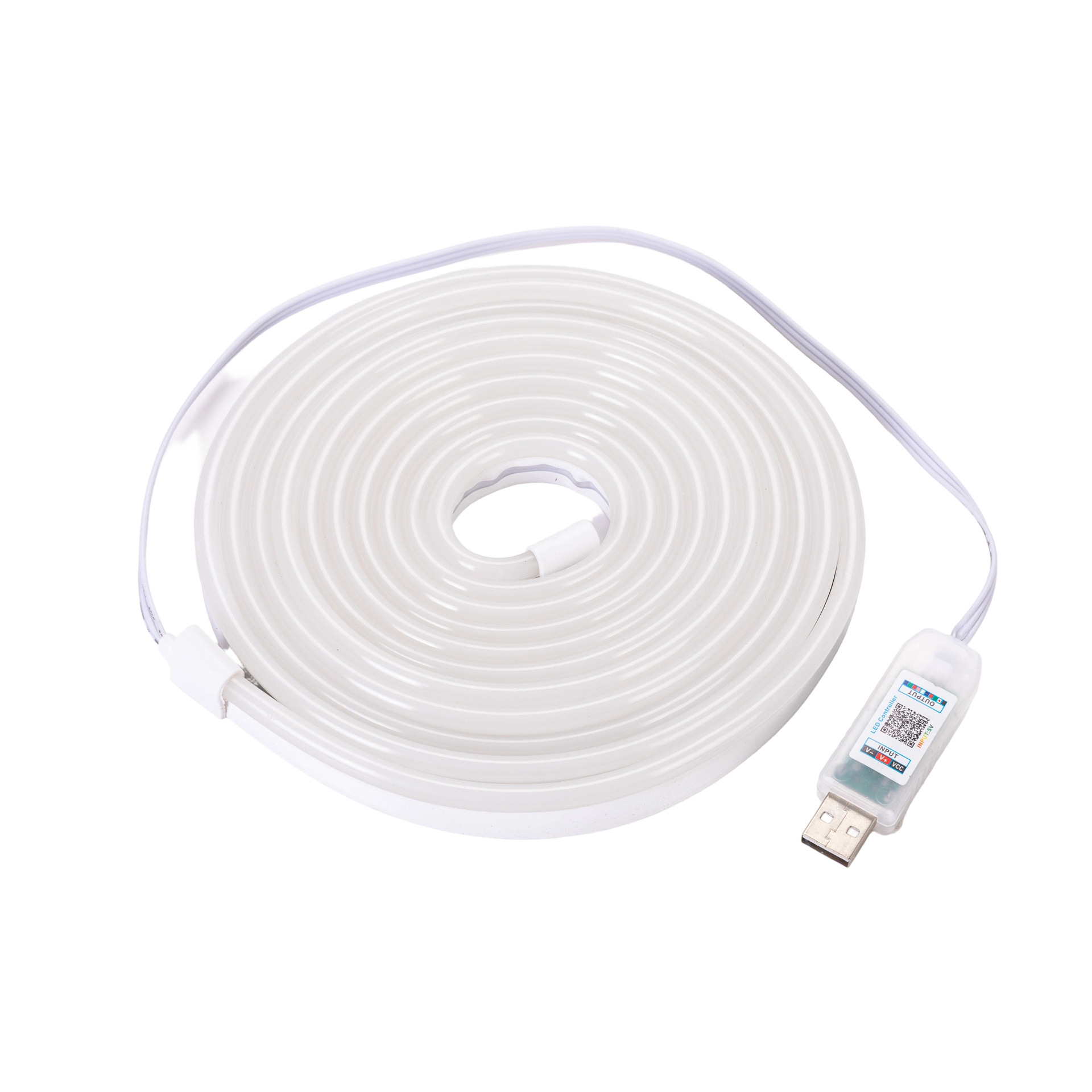 5V USB Neonlichtkette, wasserdicht für den Außenbereich, RGB Farbwechsel Lichtkette, Stimmungslicht für Wohnzimmer und Schlafzimmer