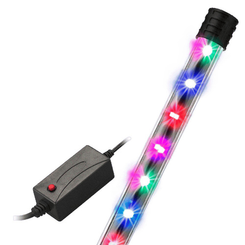 Aquarium LED light, fish tank lighting, submersible light, aquatic plant light, waterproof dragon fish tube, tricolor, seven-color, enhanced color