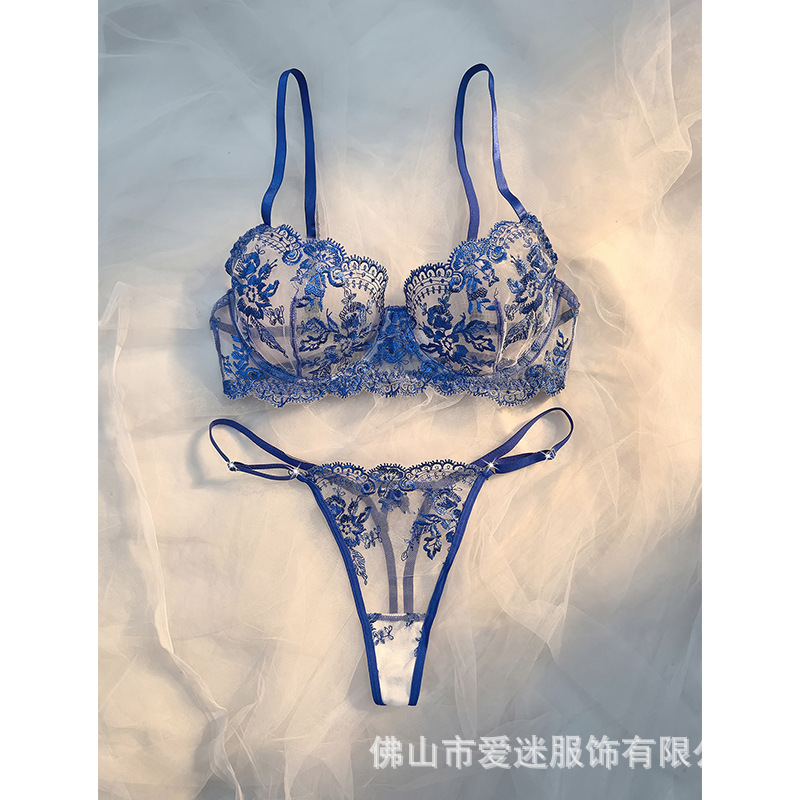 Y Amazonas malla ropa interior cómoda fibra de poliéster simplista y generoso sujetador conjunto fábrica al por mayor 24002