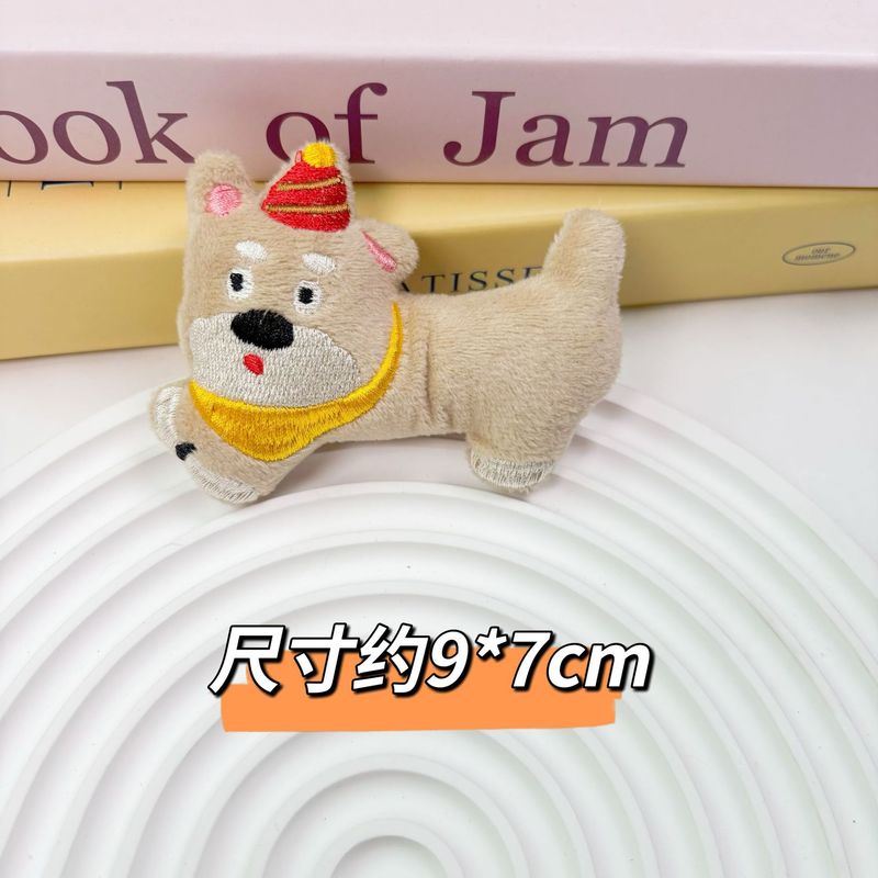 新しいスカーフ子犬ぬいぐるみペンダントキーホルダーバッグペンダント diy ブローチヘアアクセサリー犬アクセサリーアクセサリー|undefined