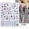 Nail stickers, summer marine adhesive fake nails for nails, suitable for import, new collection, 3D