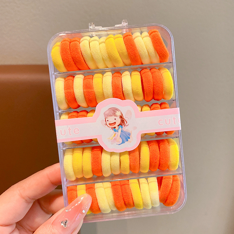 Banda de goma para niños bebé durable banda de pelo lindo lazo anillo de toalla de pelo no hace daño cuerda de pelo elástica buena cuerda de la cabeza