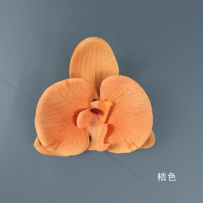 金色蝴蝶兰花头绢花直径假花diy头饰花花景观花墙造型花艺绿植|undefined