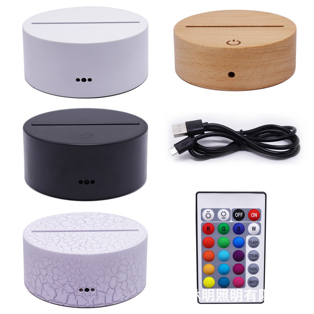 (Cross-border trading), night light, touch LED table lamp, 3D, remote control