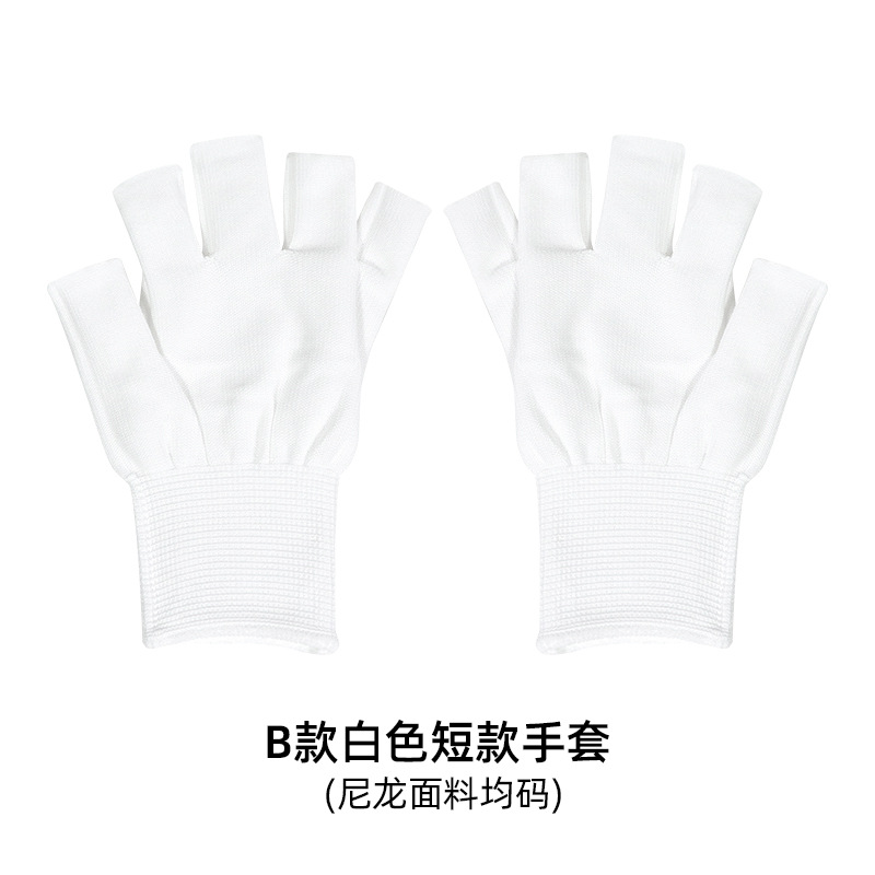 Guantes de uñas negro a prueba de negro al por mayor corto UV salón de uñas lámpara de hornear herramientas especiales de protección de uñas