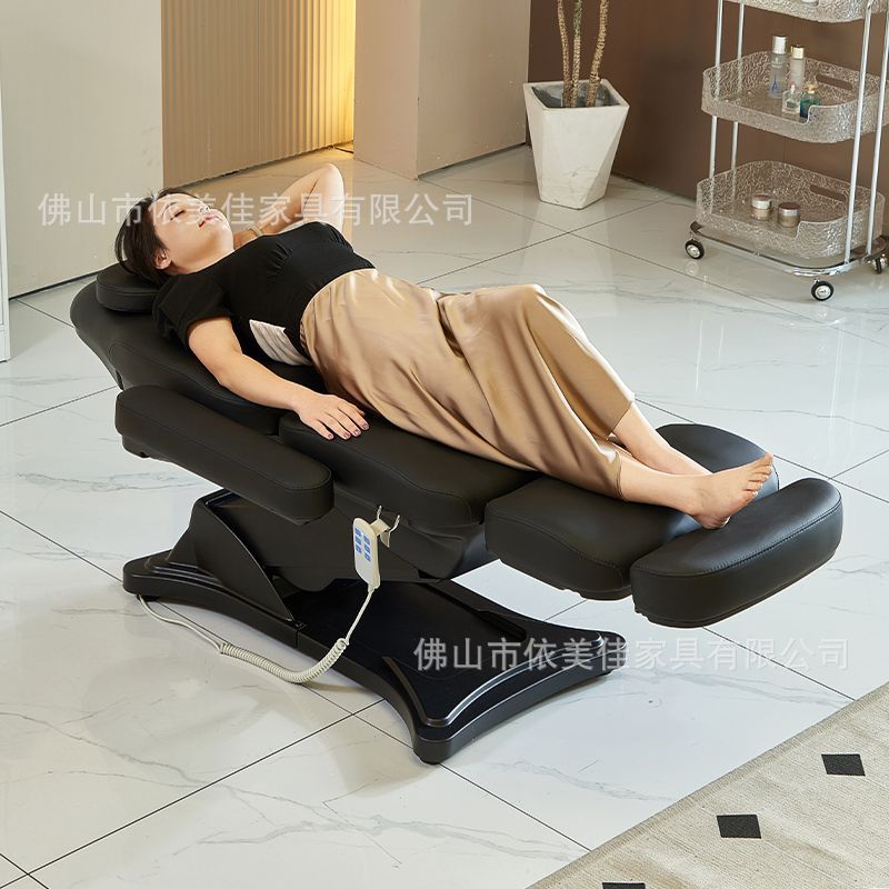 Cama eléctrica multifuncional de belleza micro plástica cama elevadora plegable sala de belleza inyección cama de tatuaje cama de belleza