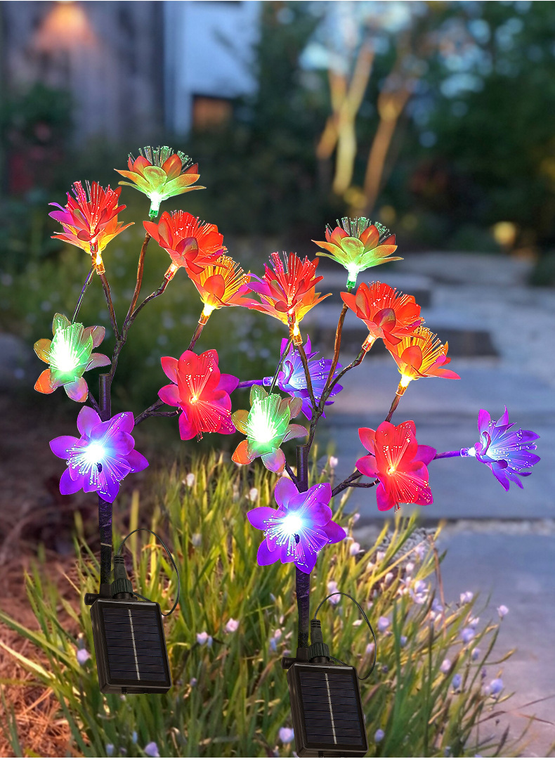 Lampada solare da giardino a forma di camelia led per esterni_voghion.com