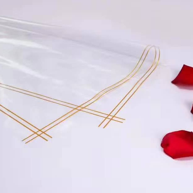 Lilan sola flor bolsa transparente simple viento alambre papel de embalaje Rosa bolsa Flor de Papel hecho a mano flor ramo de papel al por mayor