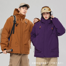 新款羽绒棉服男2025连帽潮牌加厚保暖棉衣服男士外套时尚冬装