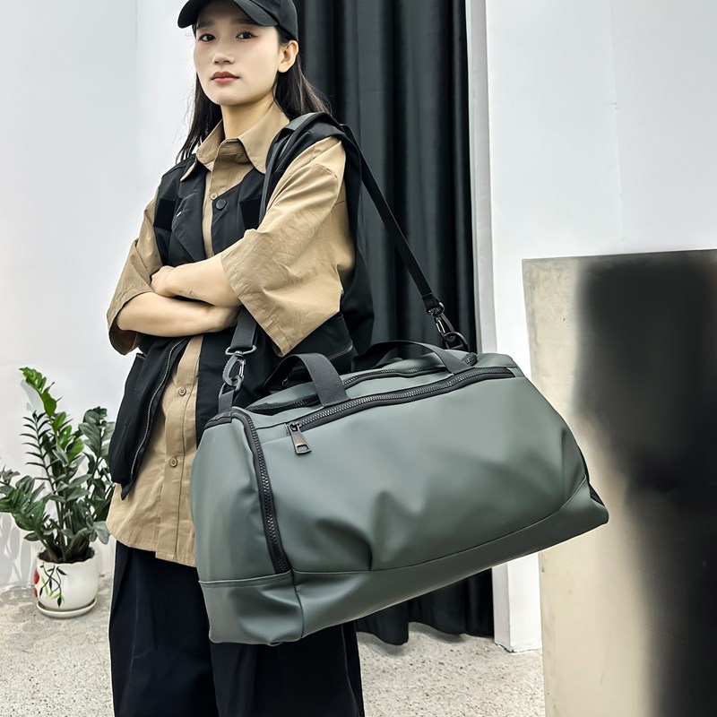 Bolsa de viaje de gran capacidad con almacenamiento de zapatos independiente, bolsa de ocio deportiva para hombres, bolsa de entrenamiento para viajes cortos, bolsa de mochila