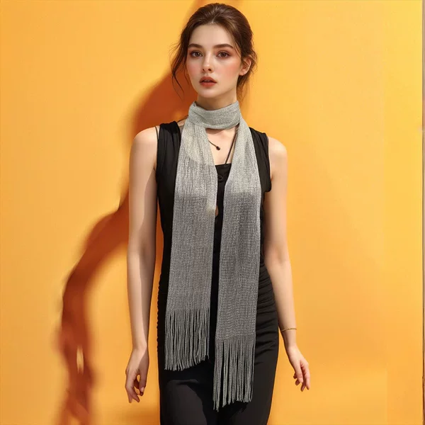 25 Summer Fashion Versatile Accessory Scarf, Suitable for All Seasons, Multi-Use, Cross-Border Popular Ribbon Scarf Headscarf