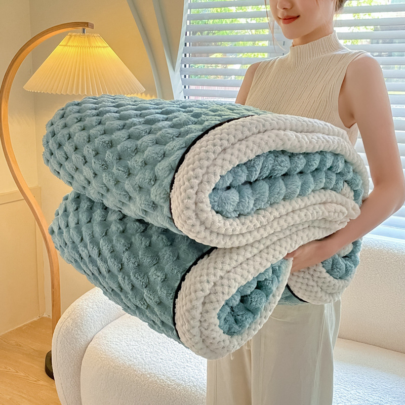 Manta de terciopelo de tortuga dorada Manta de terciopelo de leche de franela multifuncional Manta de siesta de oficina individual Manta de tapa cálida gruesa