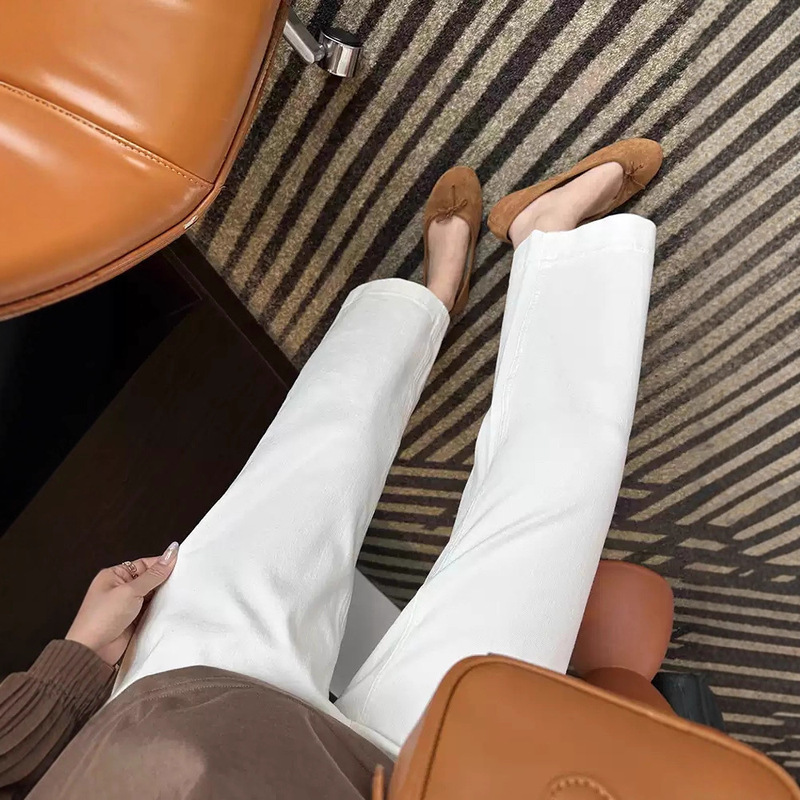 Leg-Shaping Miracle Pants! High-Waisted Wide-Leg Granny Pants for Women, New Style Four-Way Stretch Cropped Jeans