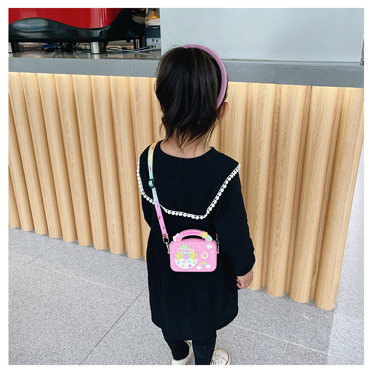 Candy Color Childrens Bags 2021 Summer New Shoulder Bag Cute Fashionable Baby Crossbody Bag Boys and Girls Silicone Bagpicture53