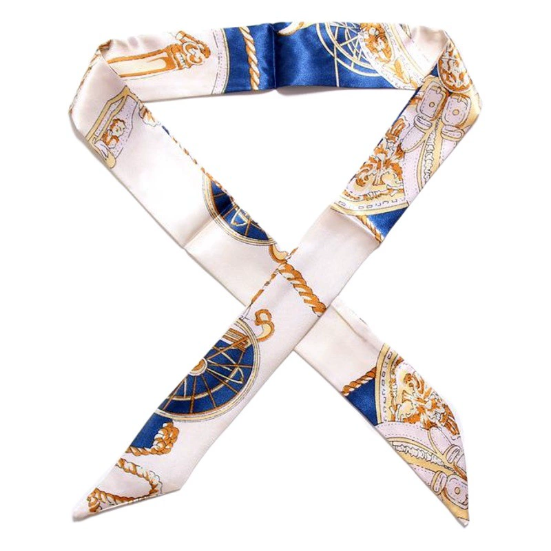 Фабричный классический тонкий шарф с ручкой для галстука Маленькая лента Декоративный шарф Сумка Пояс Женский шарф