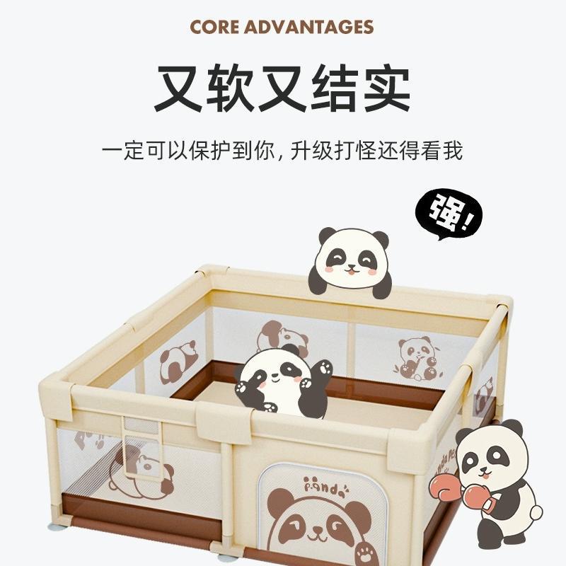 Barrera de juego barrera de protección para bebés sala de estar cojín de rastreo infantil barrera doméstica interior puzzle oso chocolate