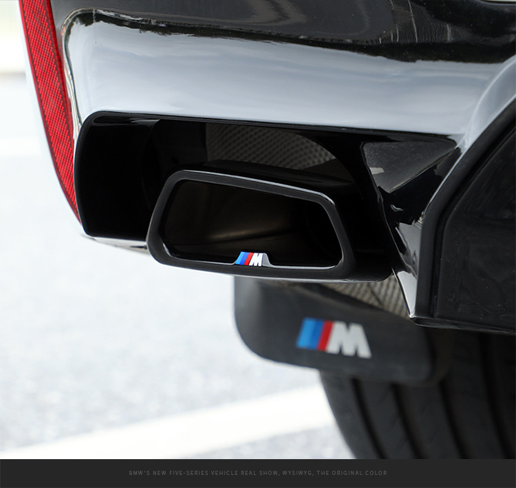 Suitable for Bmw 5 Series 7 Series 3 Series Tail Pipe Decoration Modification 525Li 6 Series Gtx3X5X7 Glossy Black Warrior Exhaust Pipe