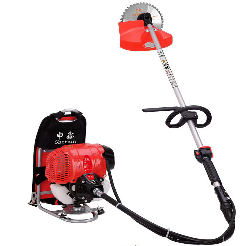 申鑫跨境农用收割背负式除草机 厂家便携四冲程大功率汽油割草机