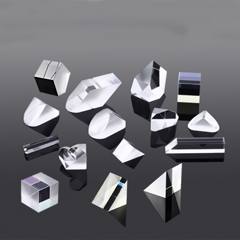 Triangular Prism Right Angle Optical K9 Glass Material Lens Prism Ridge Half House Optical Glass Factory Direct Supply