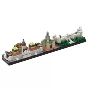 Конструктор MOC-153744 Будапешт архитектурный пейзаж