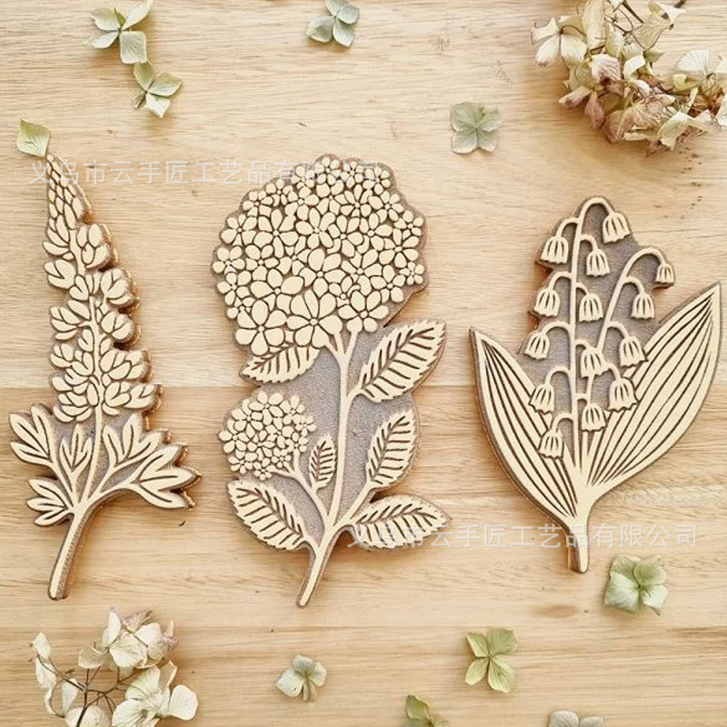 Herbarium Stamp Kit amazon新品植物標本印鑑手作りキャンバスバッグDIY印鑑|undefined