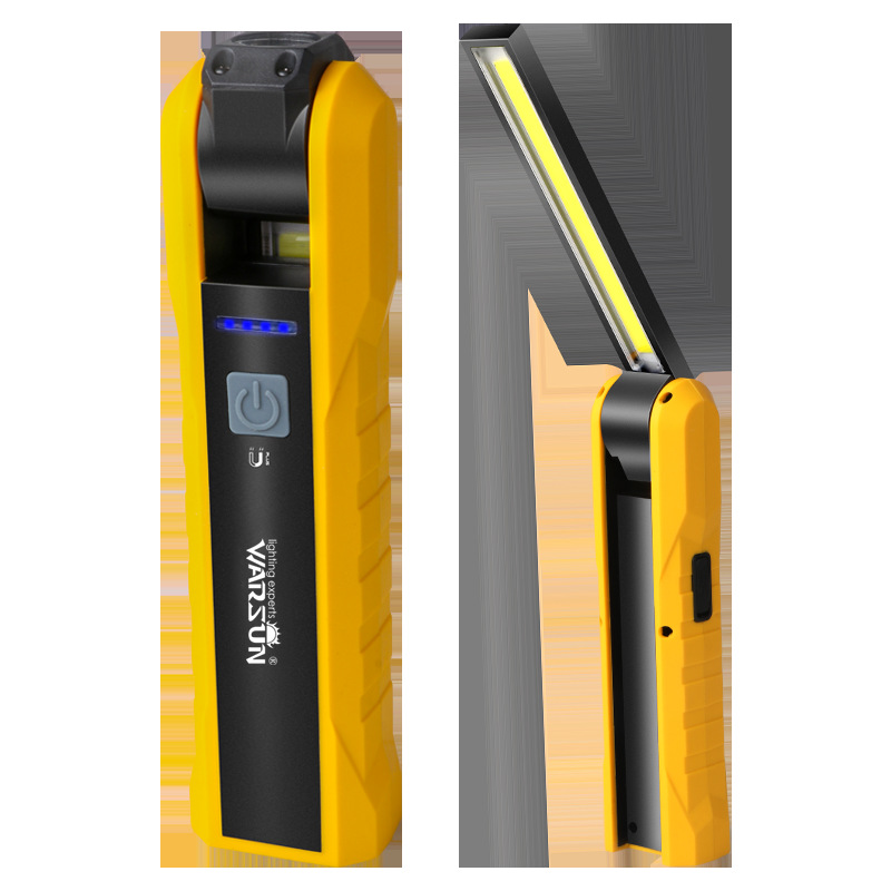 Linterna de trabajo Wolsun X303: potente linterna LED magnética para reparación de automóviles, superbrillante, con función de carga