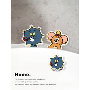 Cute cat and mouse toilet lid lifting device is not dirty hand lifting toilet lid artifact toilet board lid lifting device