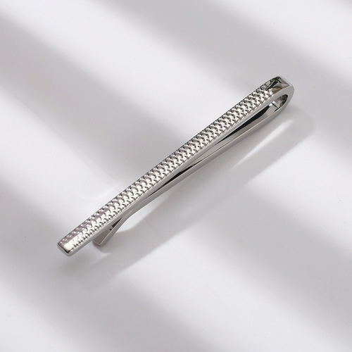 EBAY Amazon simple Korean version thin tie clip men's groom wedding professional security copper gold formal tie clip