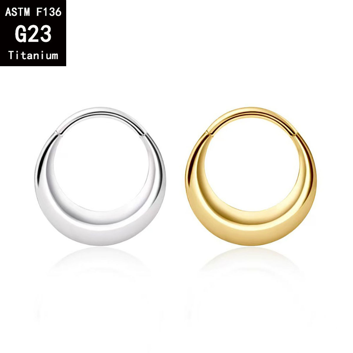 Pointed titanium steel lip stud product view