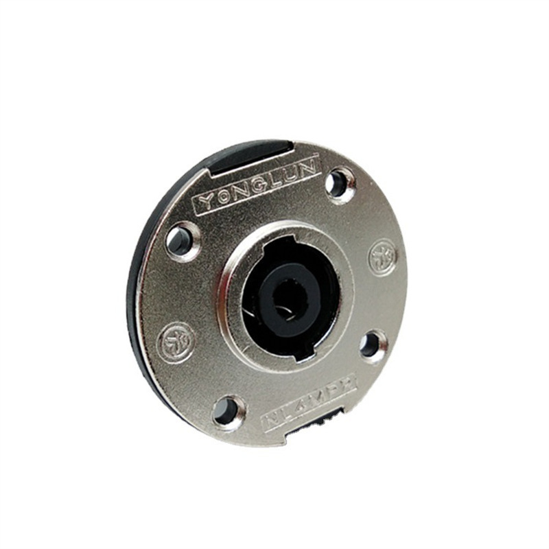 プロフェッショナルメタルスピーカーソケット 4 ピンソケットヨーロッパ XLR メスオーディオプラグラウンド 4 ピンオーディオソケット|undefined