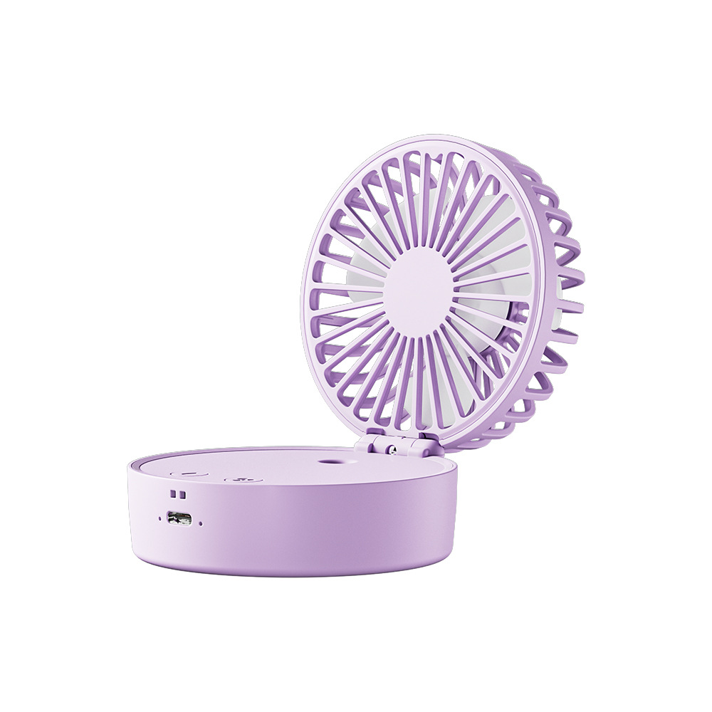 Pequeño ventilador de pulverización portátil plegable de escritorio viento fuerte carga usb portátil mini pequeño ventilador humidificación