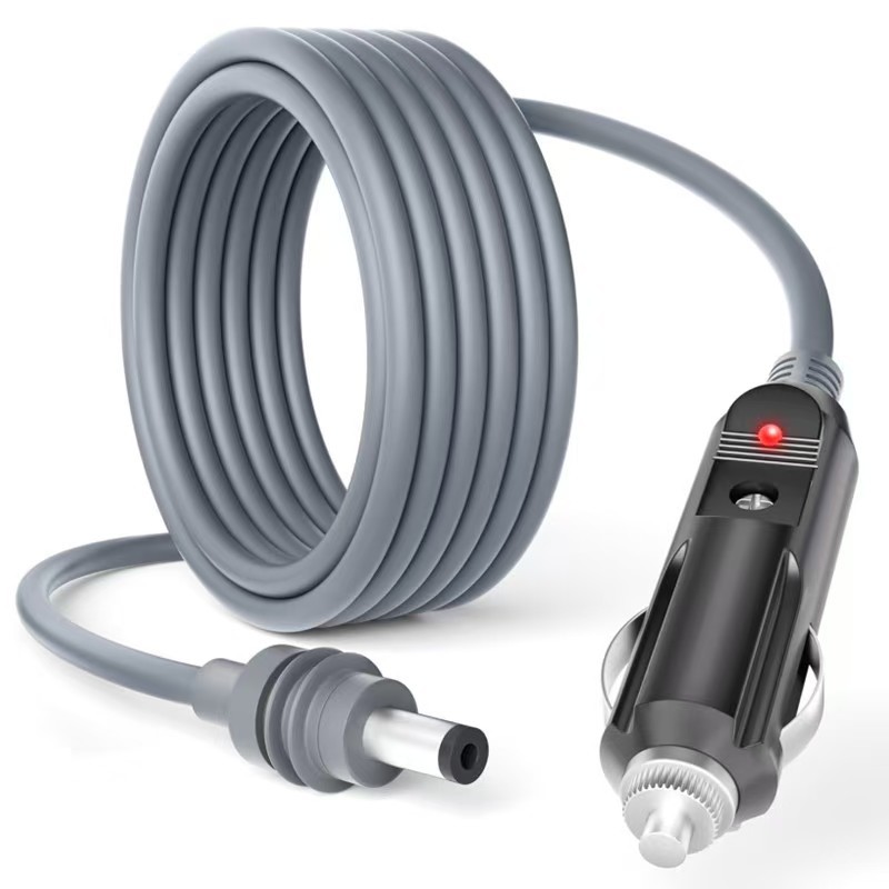 跨境热销Mini DC12V车充电源线批发跨境车载电源线现货点烟器DC线
