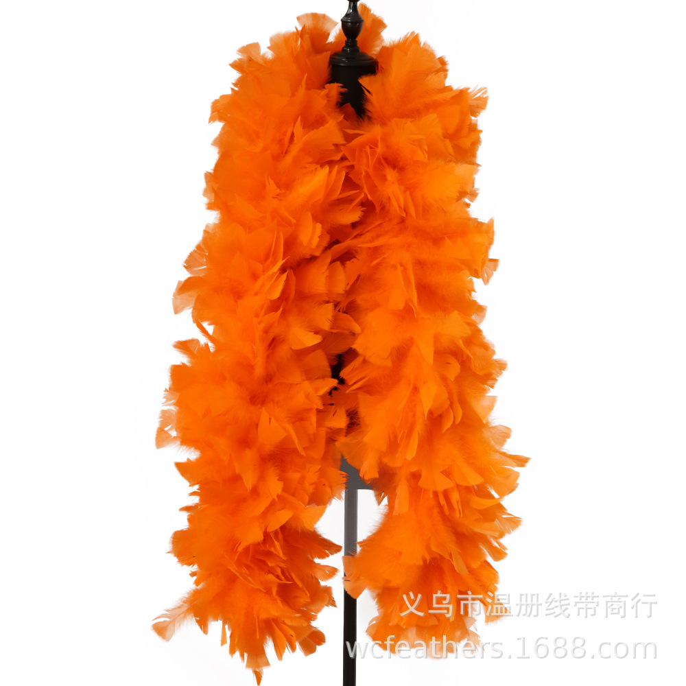 温册平板毛条羽毛拍摄道具T台走秀装饰羽毛条节日装扮服装辅料详情图19