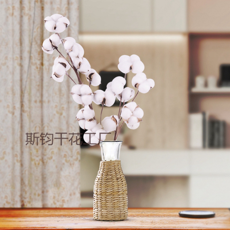 マルチ仕様模擬ドライフラワー綿の枝花束ホームフェイクフラワードライフラワーディスプレイ永遠の花新疆綿クロスボーダー|undefined