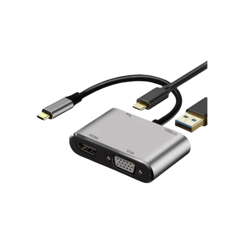 Type-C - 100Mbps ネットワークポート 8-in-1 ハブ拡張ドック iPhone/PC ハブ ビデオコンバーター|undefined