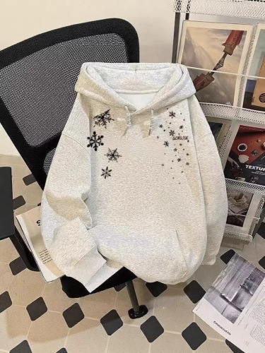 American trend hooded hooded hoodie for men and women spring and autumn high street simple loose top casual all-matching couples 'wear