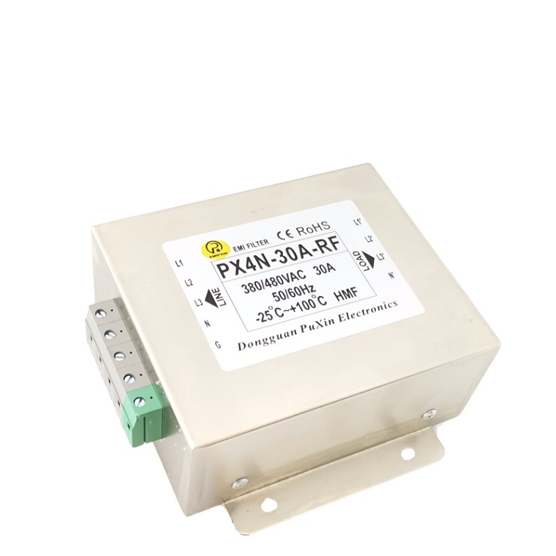 普鑫PX4N-30A-R三相电源滤波器30A/380V原厂直销台湾技术自主品牌