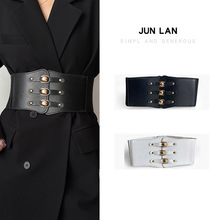 腰封单圈圆扣腰带女休闲皮带女士时尚牛仔裤体恤连衣裙带宽腰封