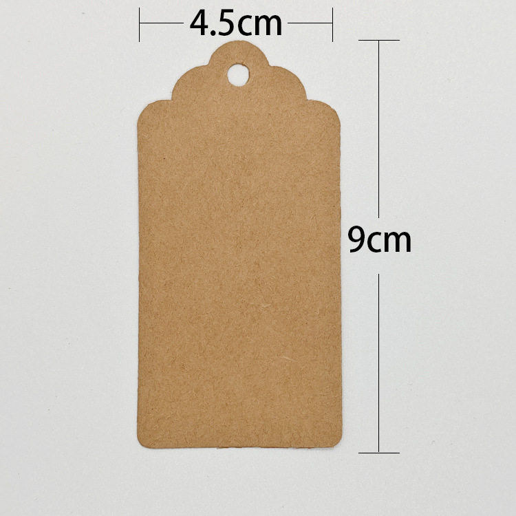 牛皮纸吊牌 花边心形小标签 DIY饰品辅材服装空白 手工饰品制作挂