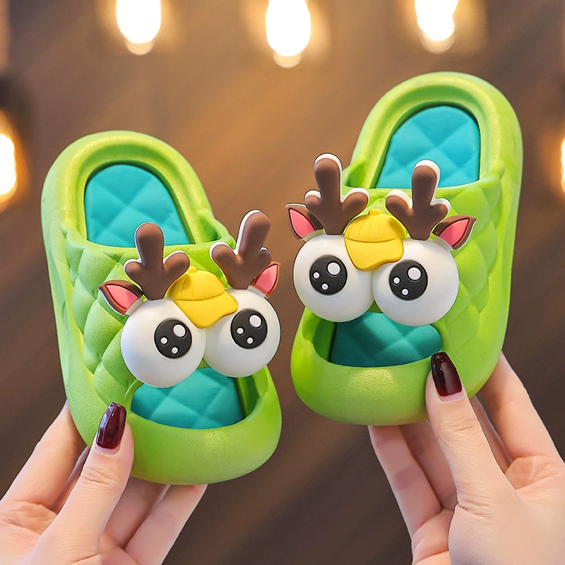 Детские тапочки летние для мальчиков и девочек Детские комнатные для купания Нескользящие дезодорант слипоны тапочки 2024 Новинка