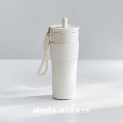 Olayks スポーツウォーターカップ ガールズ 大容量 ポータブル フィットネスカップ