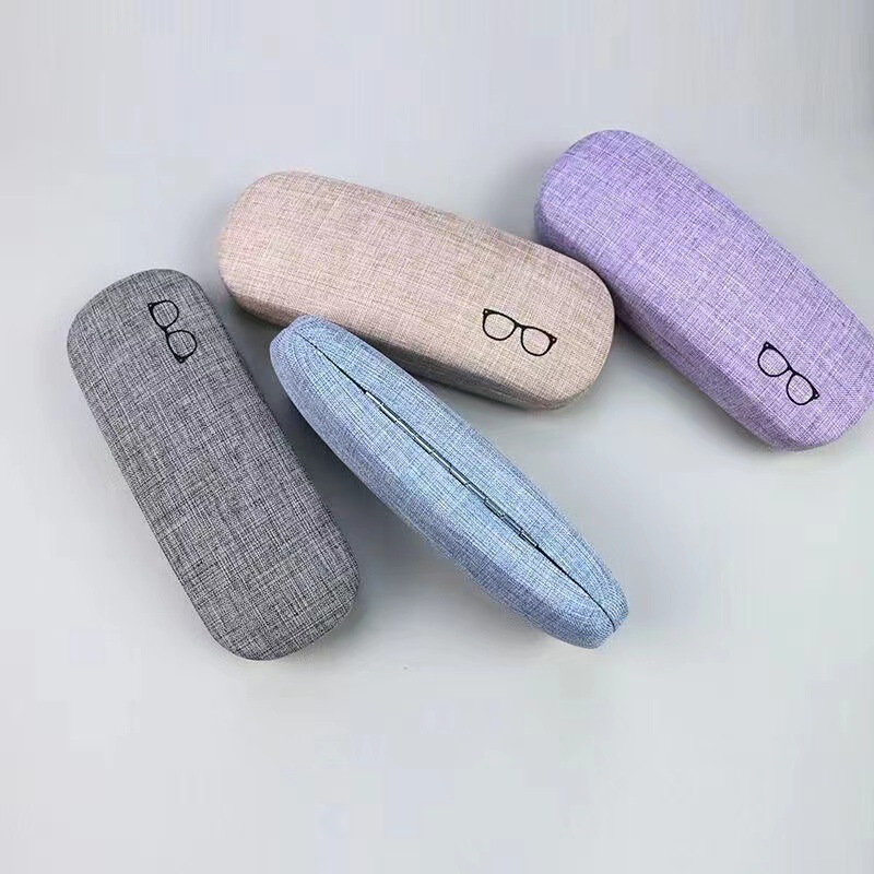 Cotton and linen shuttle glasses case for students unisex myopia glasses case retro portable glasses case printable logo Cotton and linen shuttle glasses case for students unisex myopia glasses case retro portable glasses case printable logo