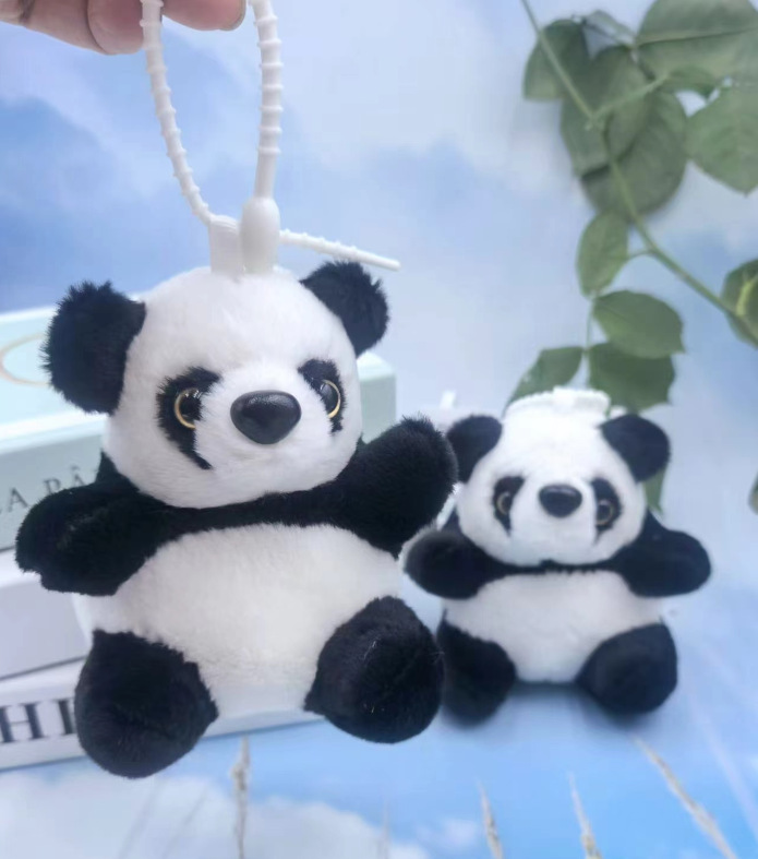 仿真熊猫 / 精品4寸多颜色的随机发[单款20起批】
