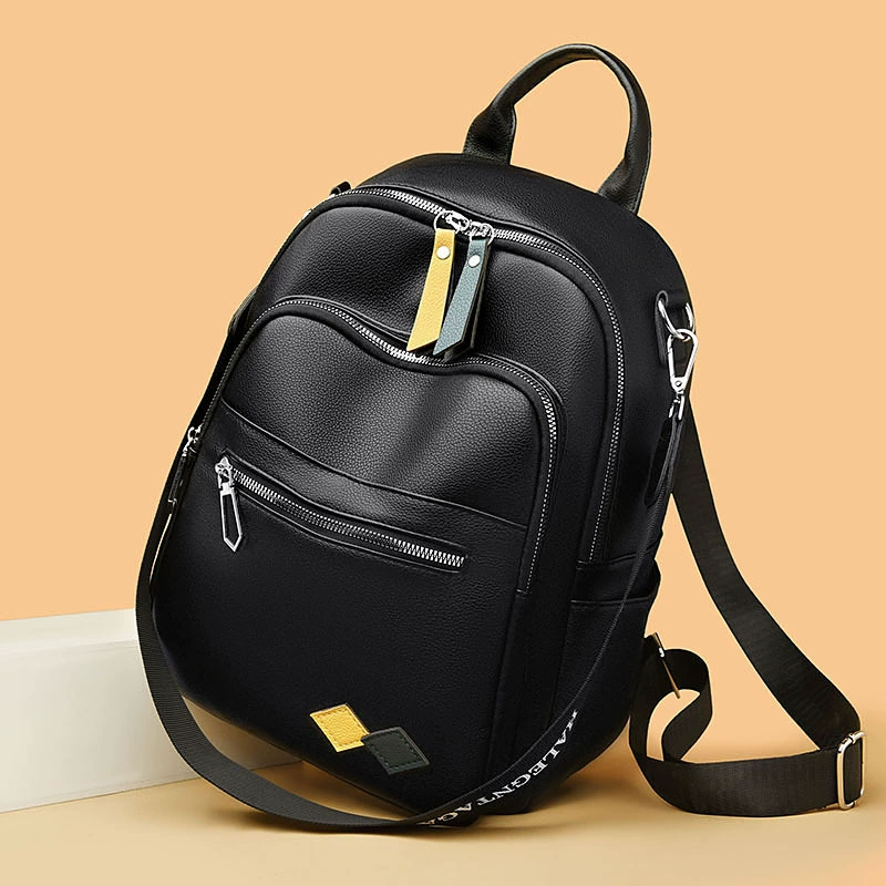 Capacious backpack, one-shoulder bag, fresh shoulder bag, 2023 collection, Korean style