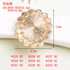 DIY hand -made material Pearl rhinestone oval alloy accessories DIY hair accessories accessories headwear flower plate drilling material