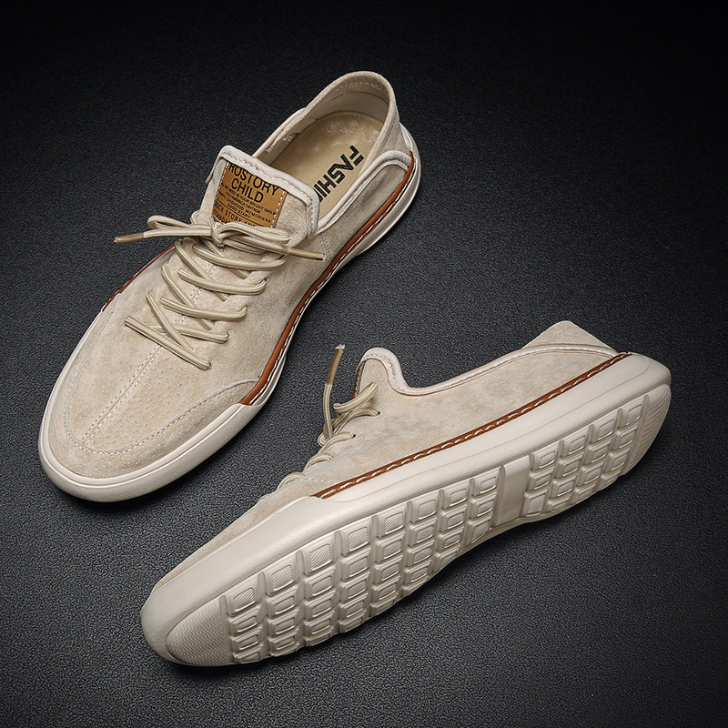 Zapatos de hombre 2023 nuevos zapatos de cuero de viaje de otoño zapatos casuales deportivos para hombres zapatos de moda para hombres zapatos de tablero de piel de cerdo