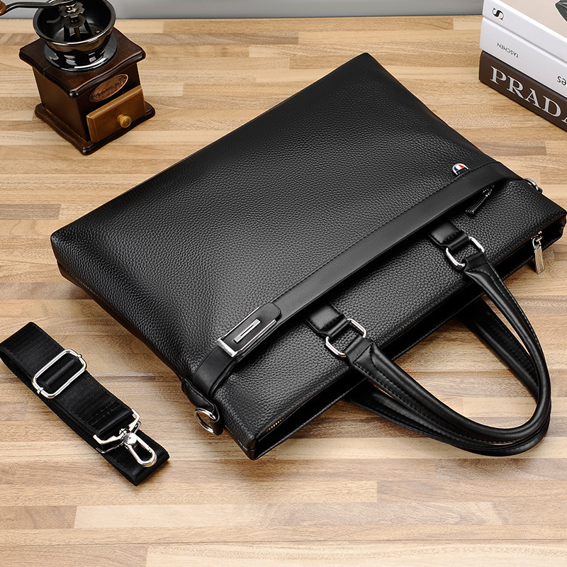New men's handbag business official casual bag shoulder diagonal bag leather texture computer bag wholesale tide New men's handbag business official casual bag shoulder diagonal bag leather texture computer bag wholesale tide