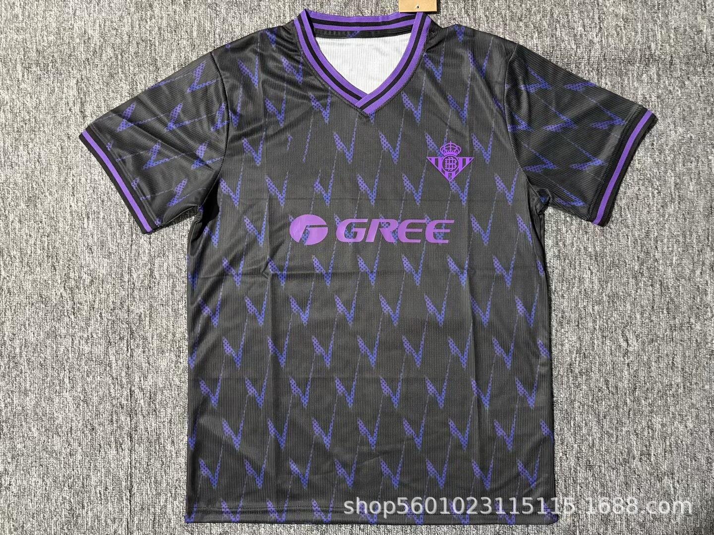 Real Betis 2025/26 Fan Version Jersey Black Purple