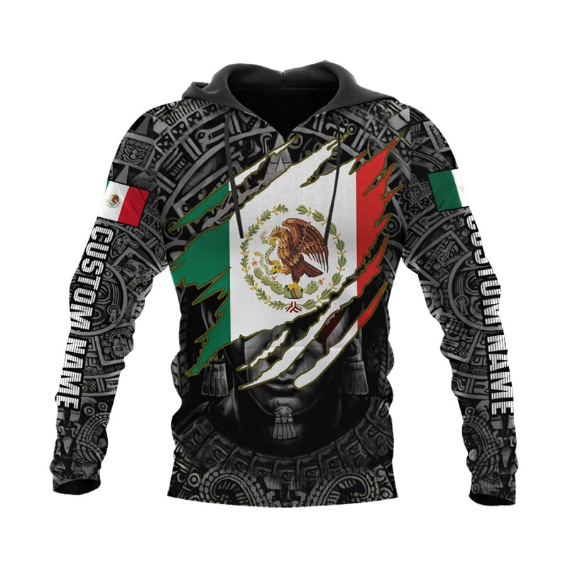 Cross-border foreign trade AliExpress fashion Mexican 3D digital print hooded sweatshirt with drawstring, manufacturer supply Cross-border foreign trade AliExpress fashion Mexican 3D digital print hooded sweatshirt with drawstring, manufacturer supply